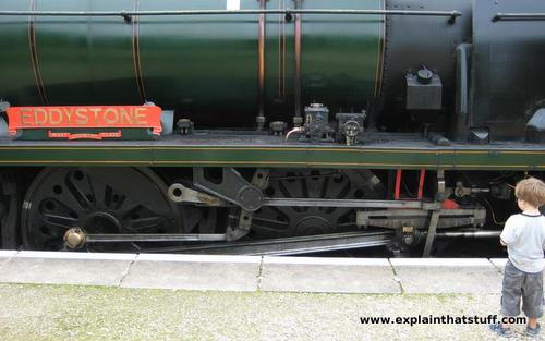Двигатель танка 80104, показанный на втором фото на этой странице, имеет клапанный механизм типа Уолшерта, как и Eddystone, локомотив, изображенный ниже